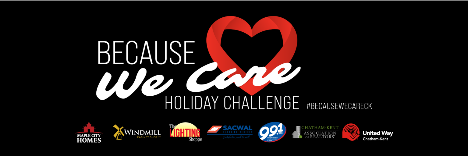 Because We Care logo with logos of participating businesses